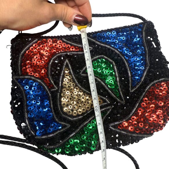 Vintage La Regale Handmade Sequin & Beaded Bag – Macau – Excellent Condition - Picture 3 of 9